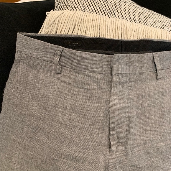 J CREW Gray Linen Pants - Picture 2 of 8